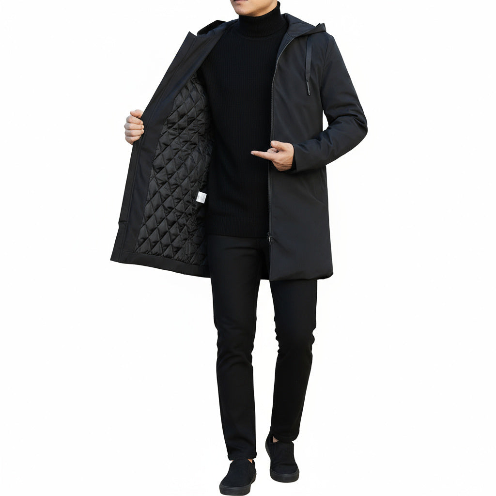 Men’s Quilted Hooded Coat