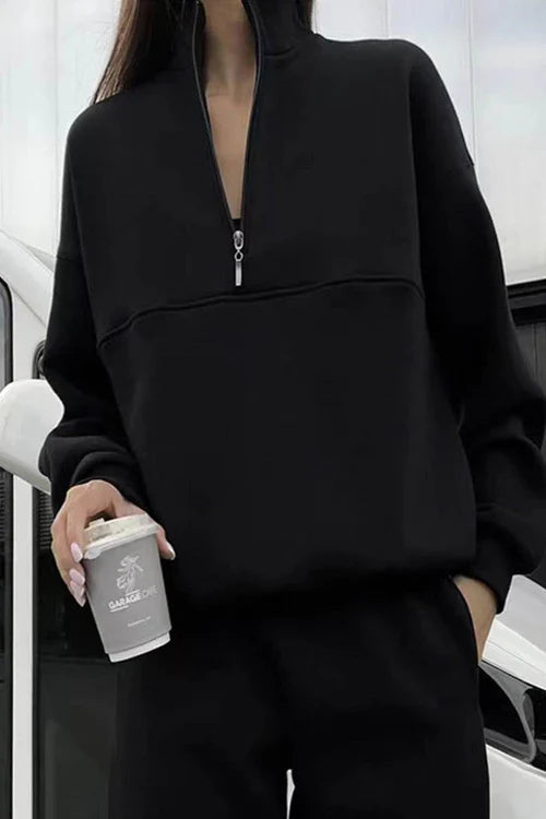 Women’s Travel Co-ord Set – Soft Cotton Blend Pullover & Jogger Pants
