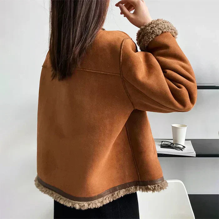 Women’s Winter Coat with Button Closure and Cozy Lining