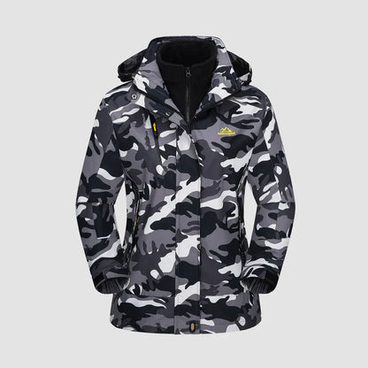 Women's 3-in-1 Waterproof Ski Jacket with Fleece Liner