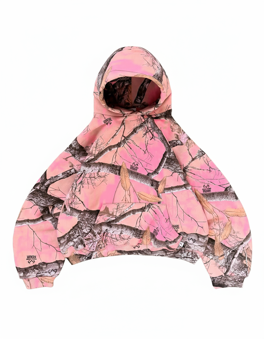 Unisex Pink Camo Hoodie