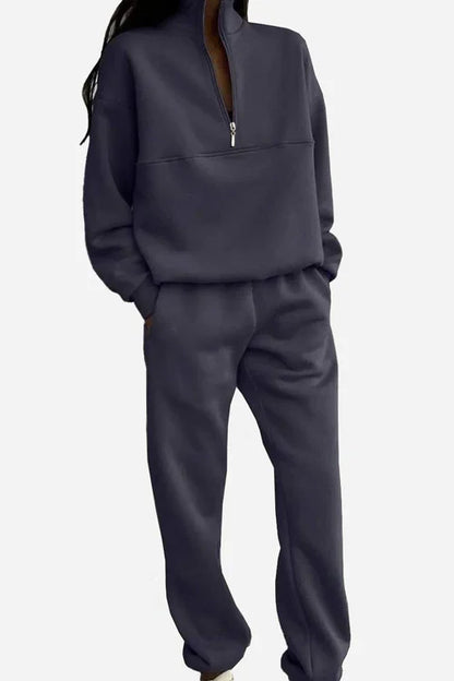 Women’s Travel Co-ord Set – Soft Cotton Blend Pullover & Jogger Pants