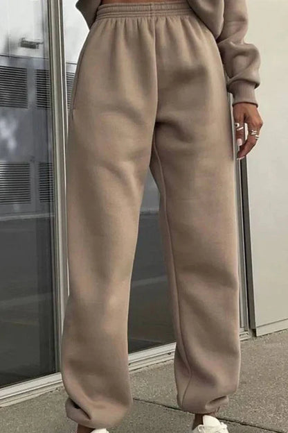 Women’s Travel Co-ord Set – Soft Cotton Blend Pullover & Jogger Pants
