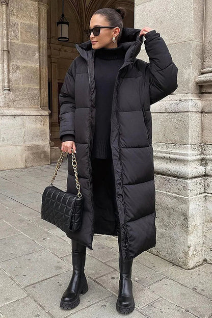 Cozy Oversized Shearling Coat for Women