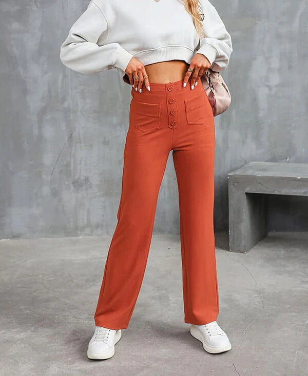 Women's Casual High Waist Stretch Pants